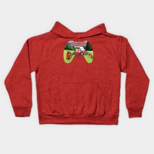 Game Mode Activated red Kids Hoodie